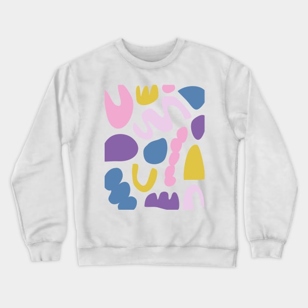 Abstract Shapes in Fun Colors Crewneck Sweatshirt by ApricotBirch